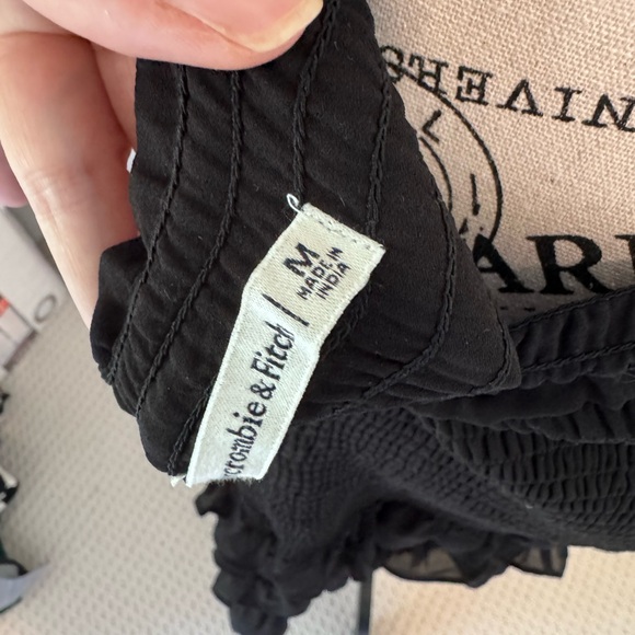 Abercrombie Black Midi Ruffle Skirt - Picture 5 of 5